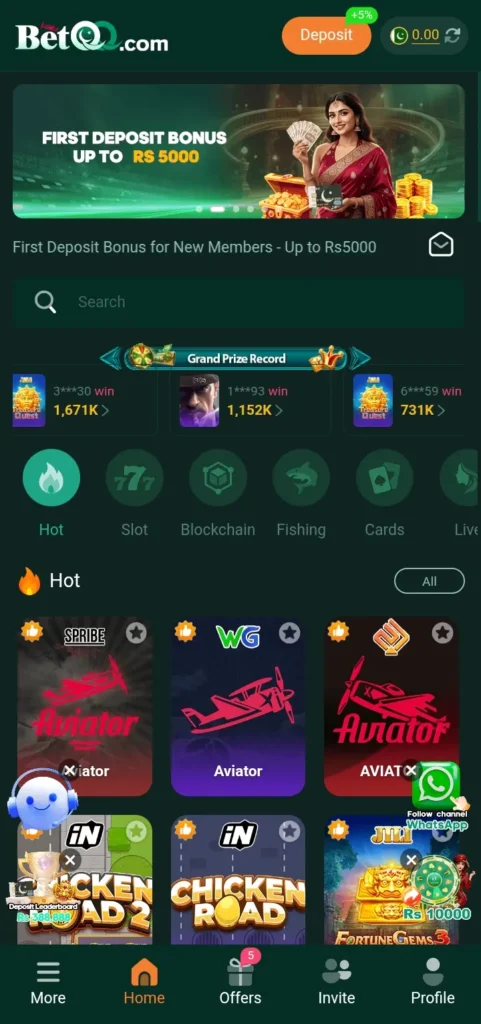 betqq-game-lobby