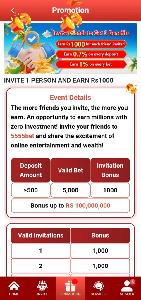 5555bet-game-benefits-screenshot